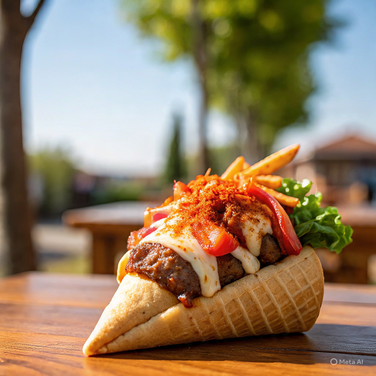 Chicken Tikka Cone Pizza